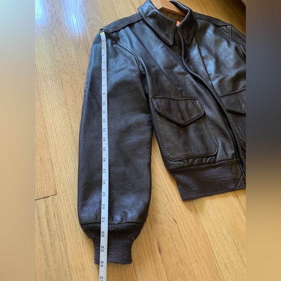Cooper // VTG A2 Genuine Leather Bomber Jacket - Picture 14 of 15